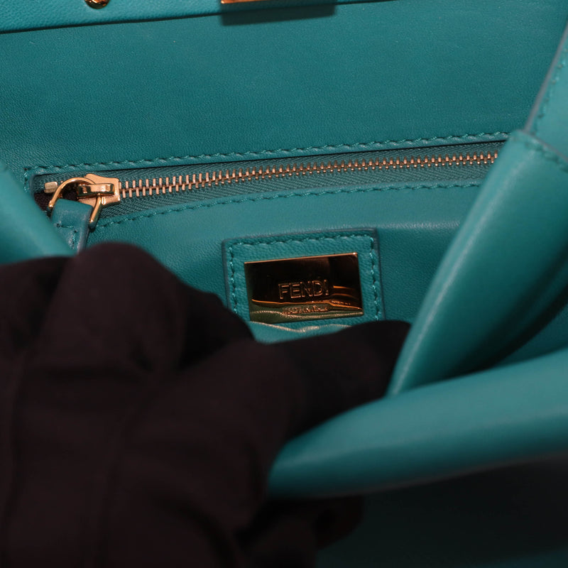 Mini Peekaboo Turquoise Bag