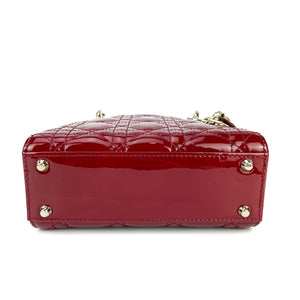 Mini Lady Dior Cherry Red GHW