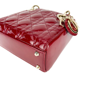 Mini Lady Dior Cherry Red GHW