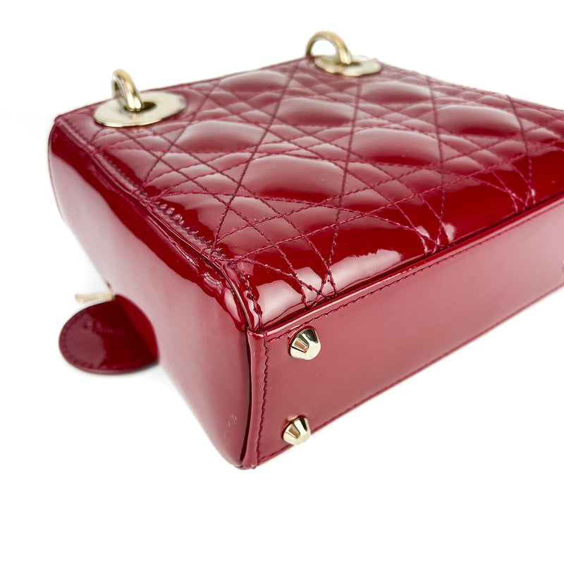 Mini Lady Dior Cherry Red GHW