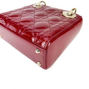 Mini Lady Dior Cherry Red GHW