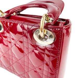 Mini Lady Dior Cherry Red GHW