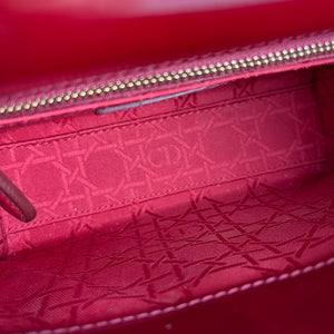 Mini Lady Dior Cherry Red GHW