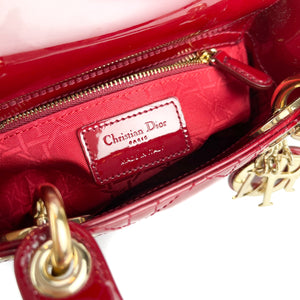 Mini Lady Dior Cherry Red GHW