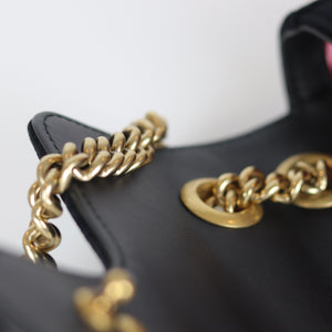 GG Marmont Black Velvet Mini Shoulder Bag