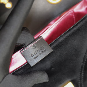 GG Marmont Black Velvet Mini Shoulder Bag