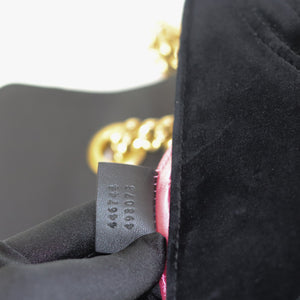 GG Marmont Black Velvet Mini Shoulder Bag