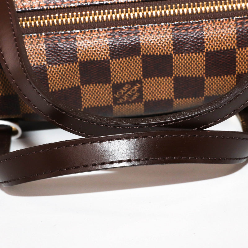 Louis Vuitton Papillon Damier Ebene Shoulder Bag Brown