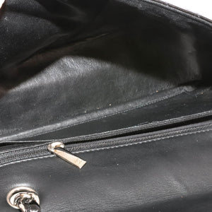 Classic Jumbo in Chevron Patent Leather with SWH Black