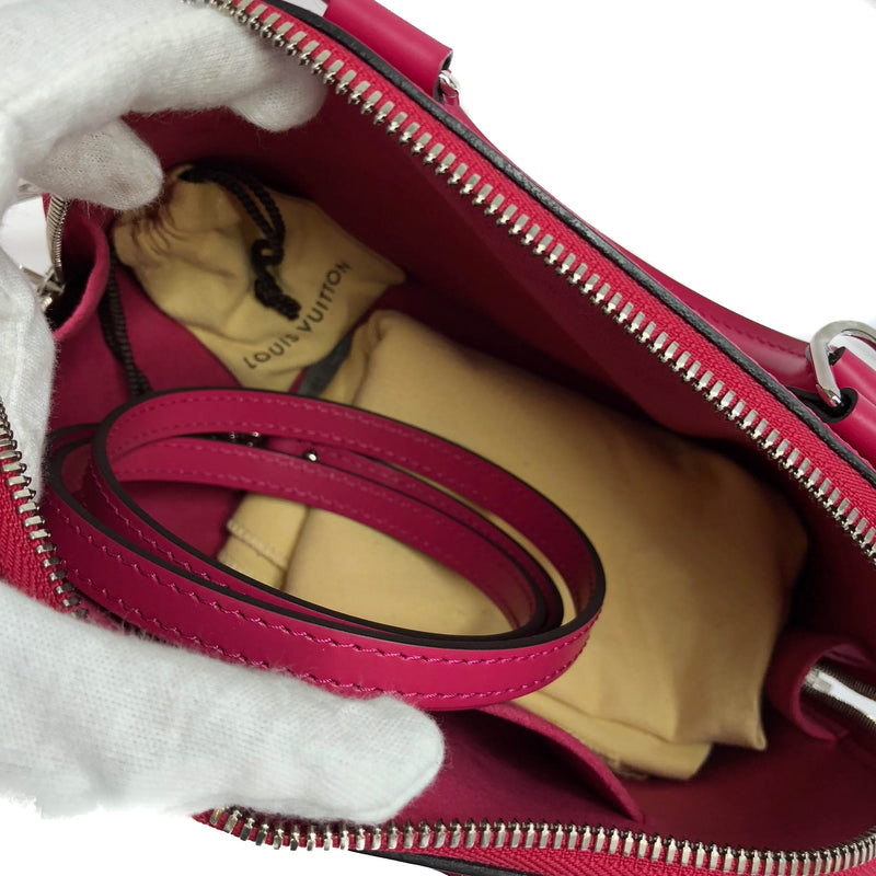 Louis Vuitton Alma Handbag Epi Leather with Logo Jacquard Strap BB Pink  2270971