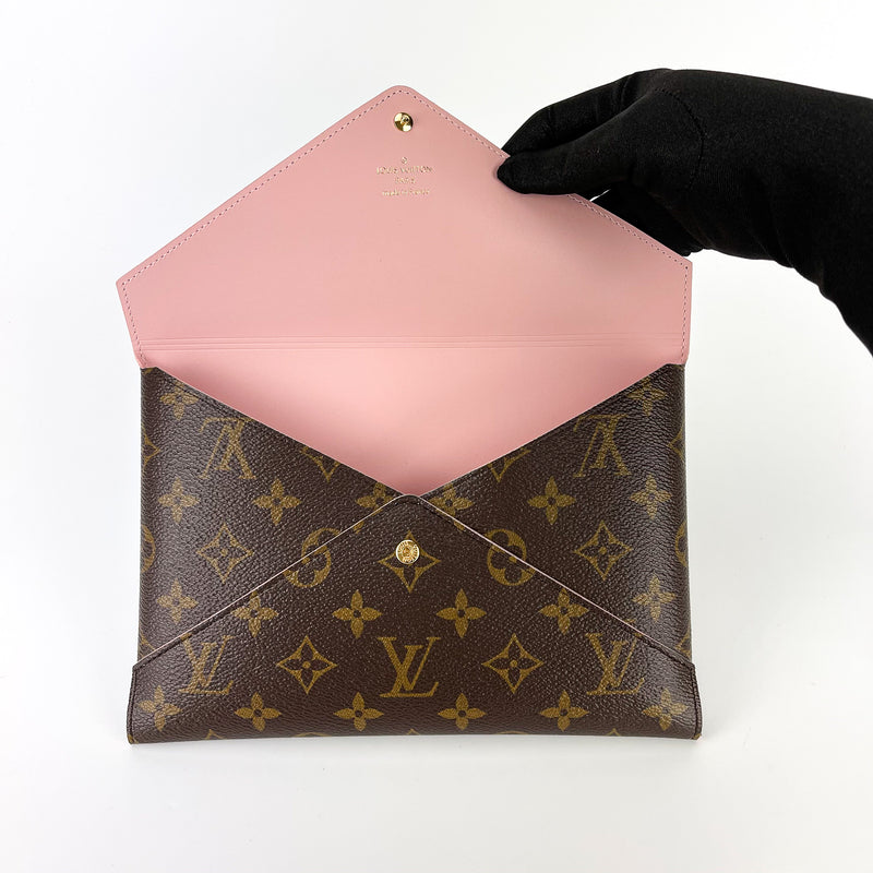 Louis Vuitton Beige Monogram Giant Pochette Kirigami MM Envelop