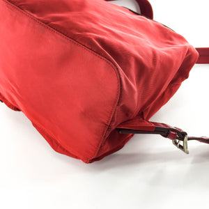 Vela Red Backpack in Nylon Red