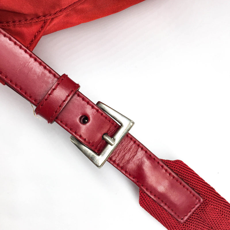 Vela Red Backpack in Nylon Red