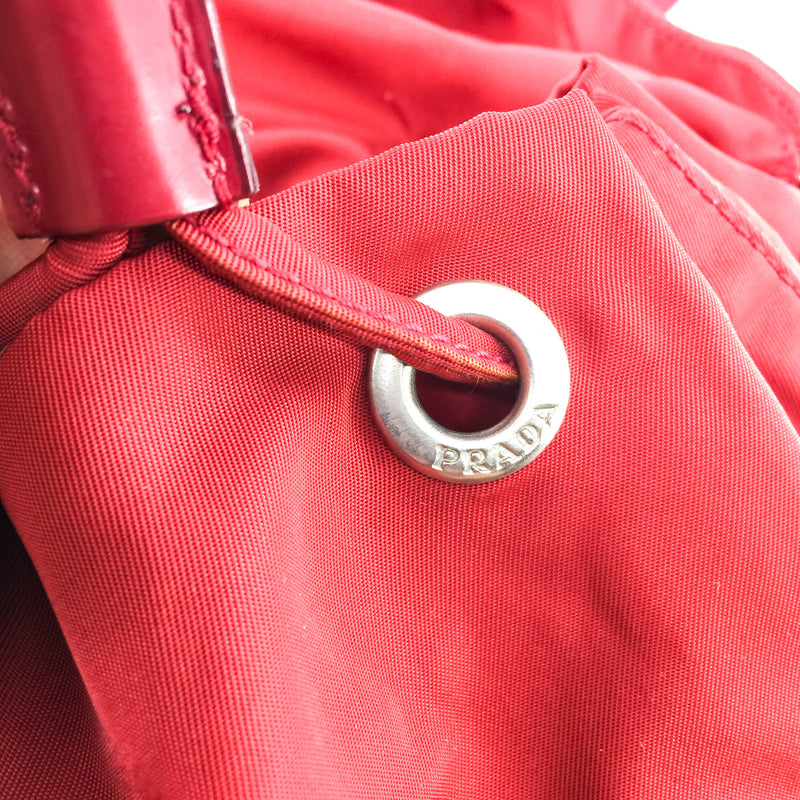 Vela Red Backpack in Nylon Red