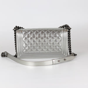 Old Medium Boy in Silver Patent Leather with RHW