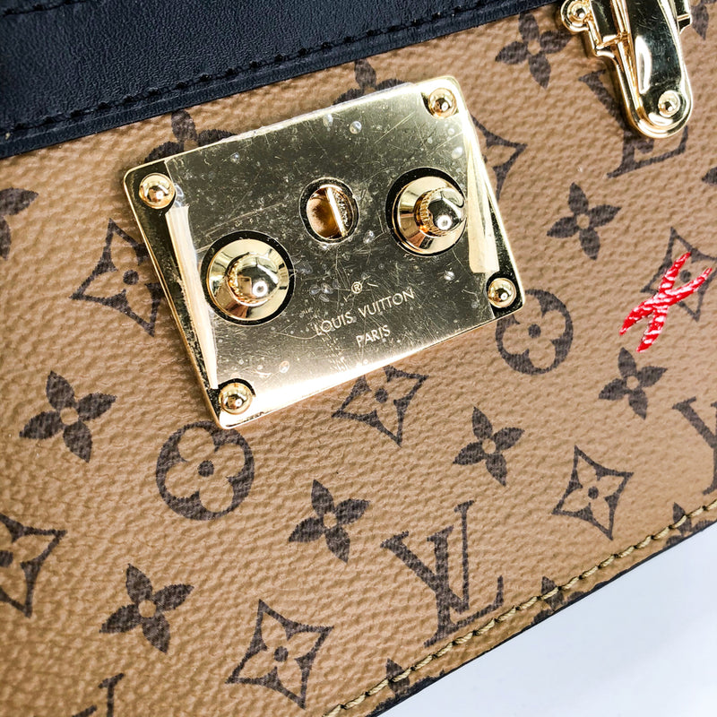 LOUIS VUITTON Reverse Monogram Trunk Clutch 1136401