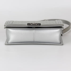 Old Medium Boy in Silver Patent Leather with RHW