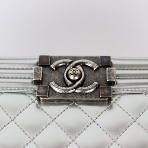 Old Medium Boy in Silver Patent Leather with RHW
