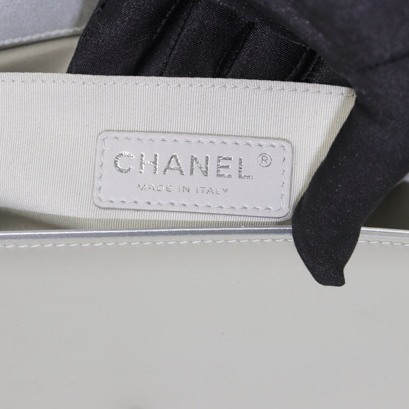Old Medium Boy in Silver Patent Leather with RHW
