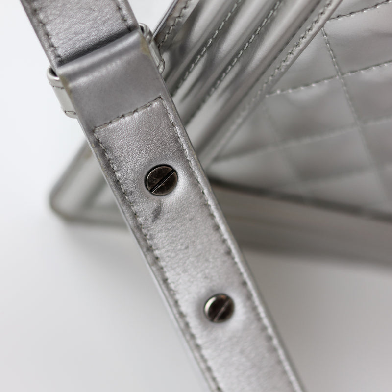 Old Medium Boy in Silver Patent Leather with RHW