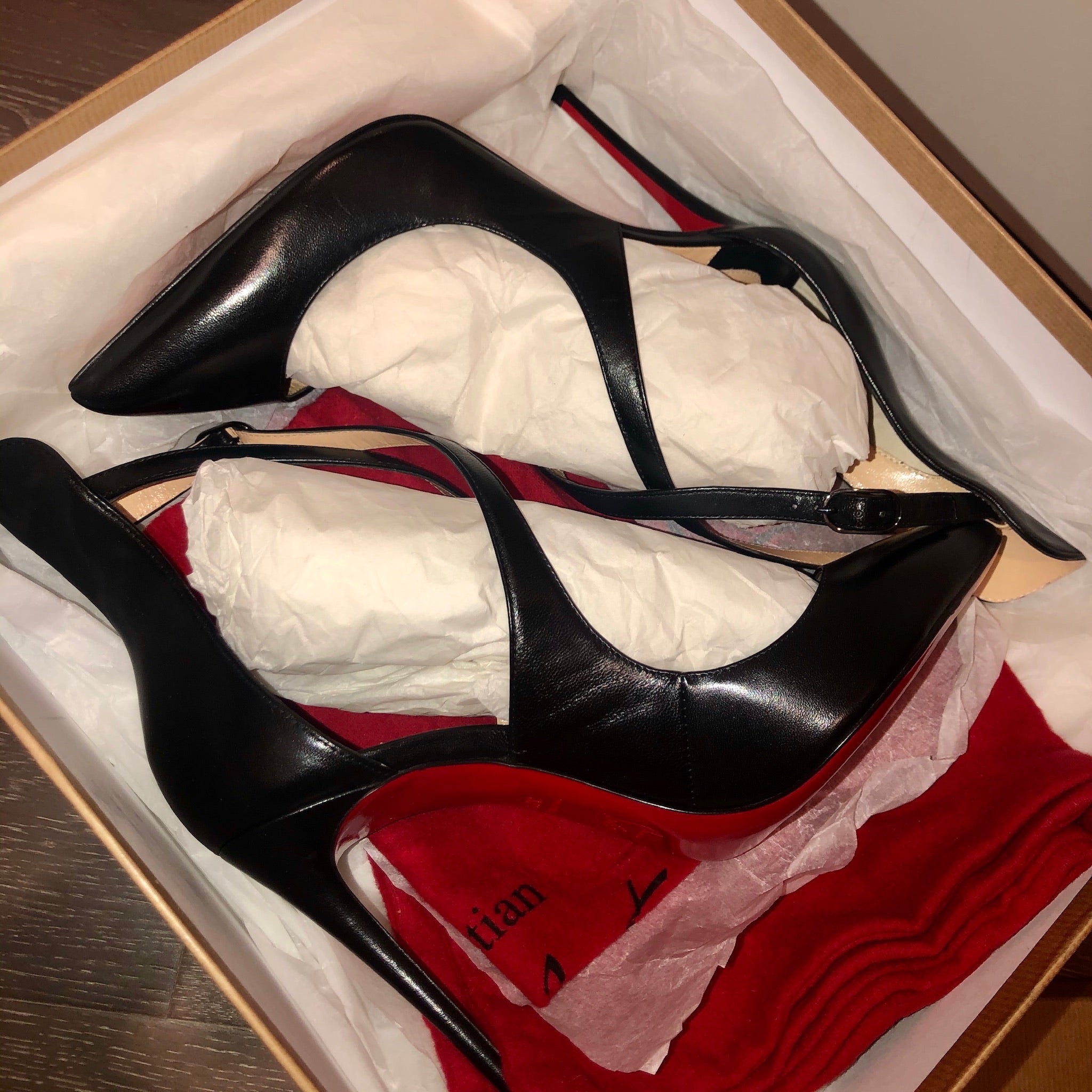 CHRISTIAN LOUBOUTIN Marlenarock 100 Heels 39 Black – Bag Religion