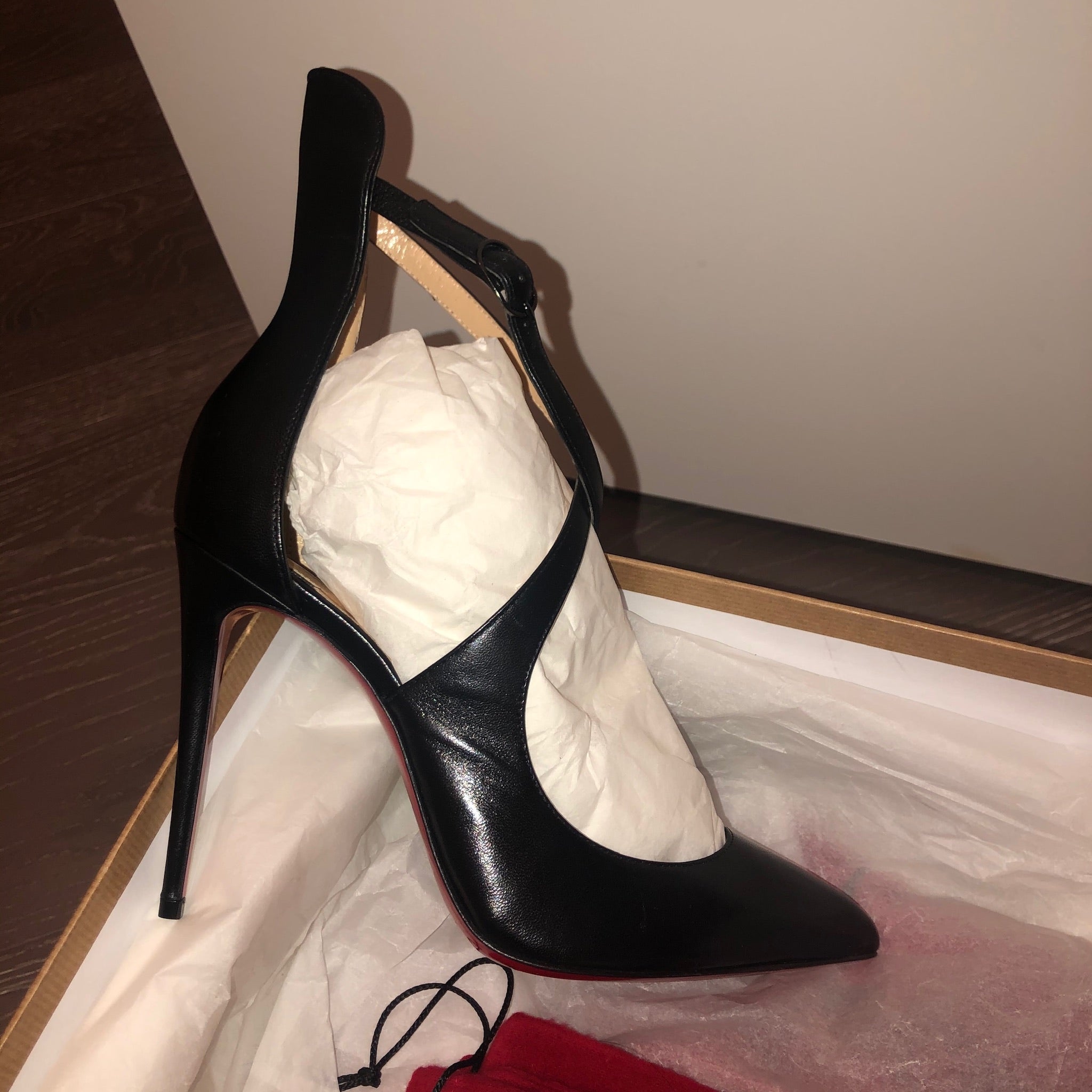 CHRISTIAN LOUBOUTIN Marlenarock 100 Heels 39 Black – Bag Religion