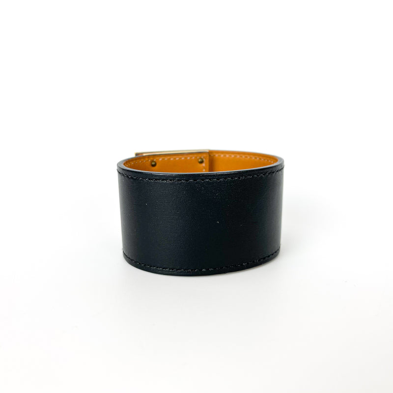 Swift Leather Kelly Dog Bracelet Black
