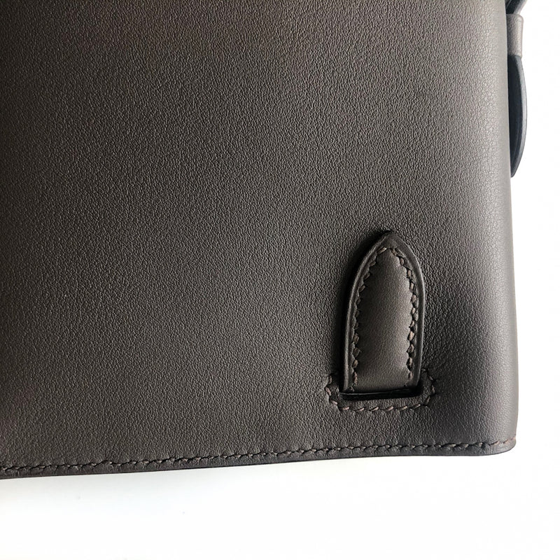 Kelly cut clutch leather clutch bag Hermès Black in Leather - 27338038