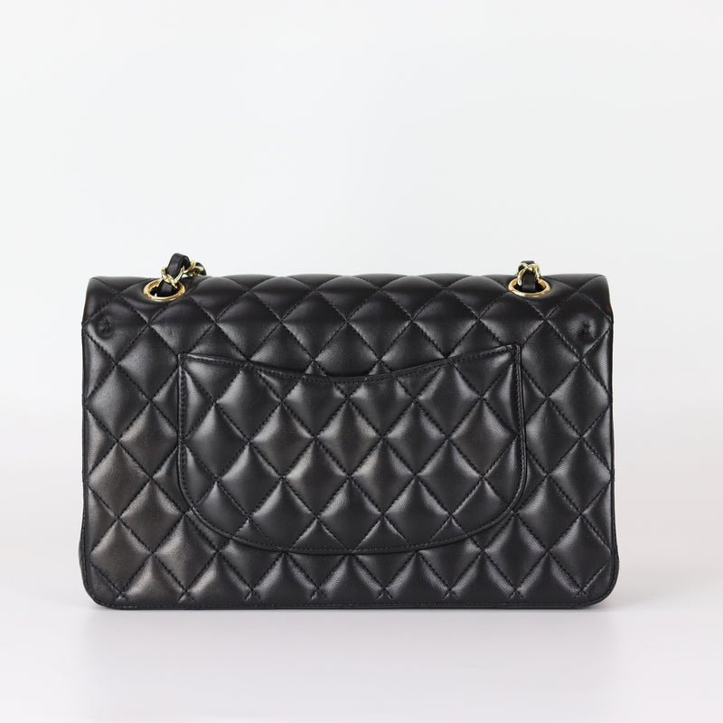 Classic Flap Black Medium Lambskin GHW