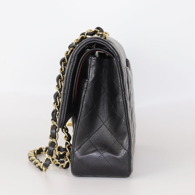 Classic Flap Black Medium Lambskin GHW