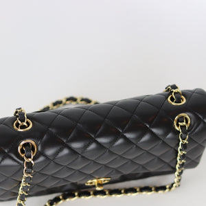 Classic Flap Black Medium Lambskin GHW