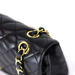 Classic Flap Black Medium Lambskin GHW