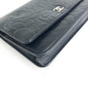 Camellia WOC in Black Lambskin