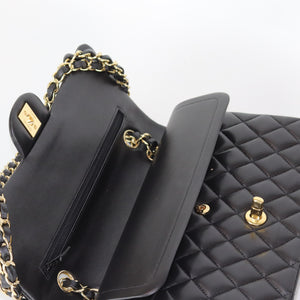 Classic Flap Black Medium Lambskin GHW