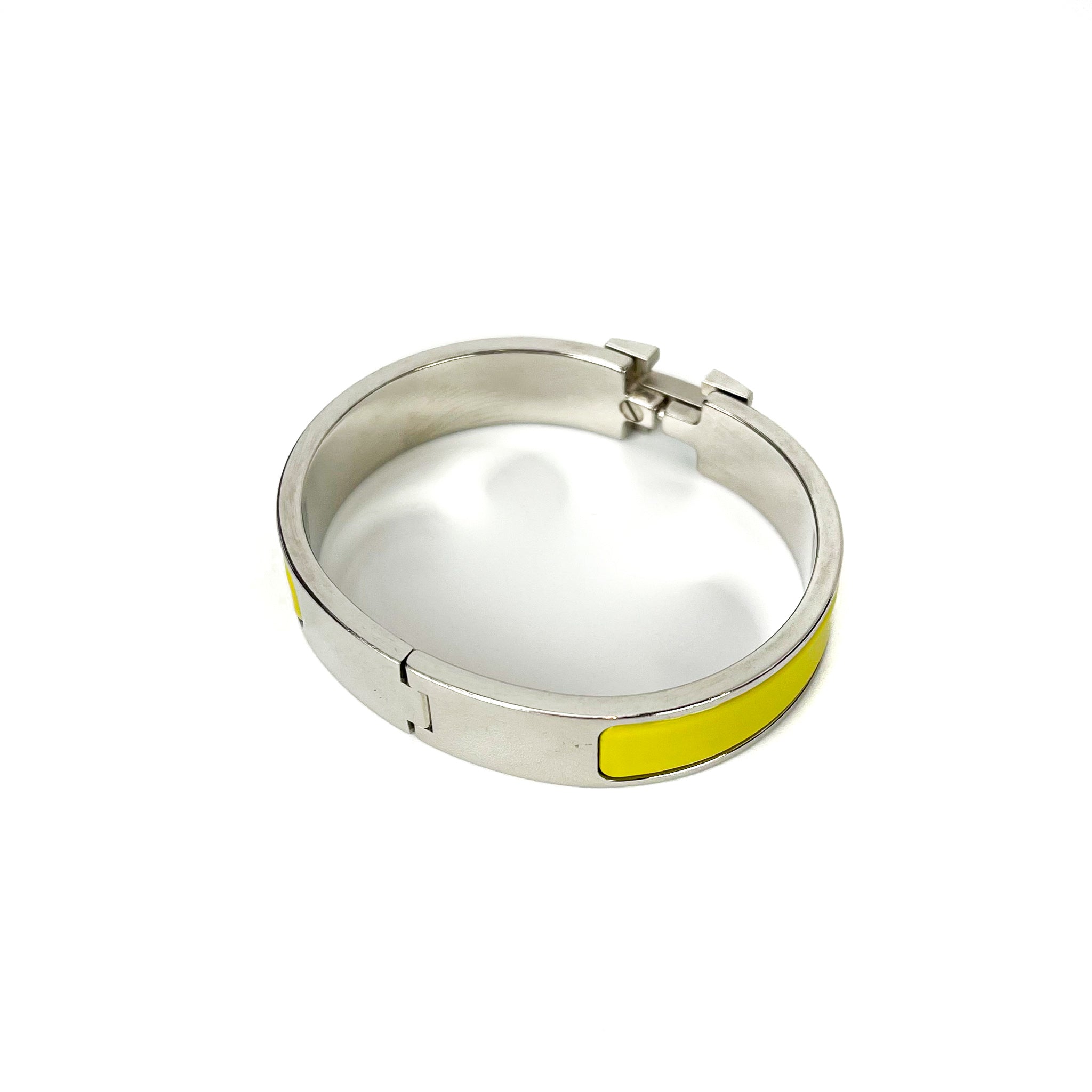 Hermes Clic H Bracelet PHW Yellow Bag Religion