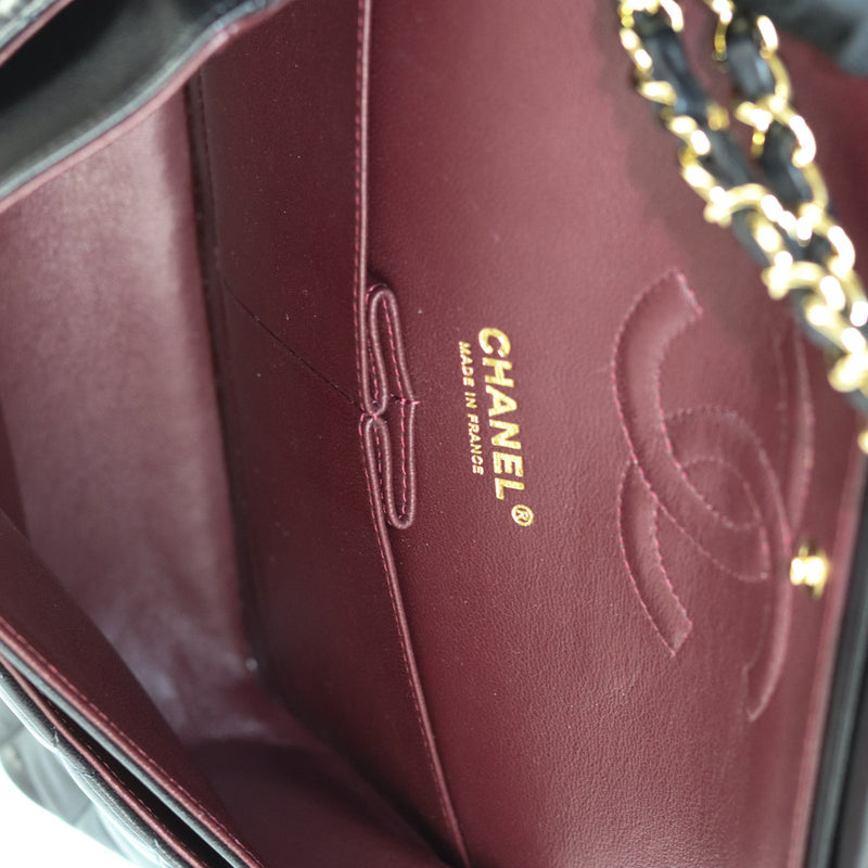 Classic Flap Black Medium Lambskin GHW