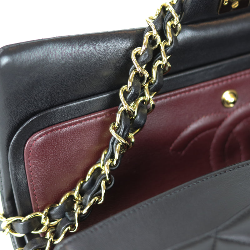 Classic Flap Black Medium Lambskin GHW