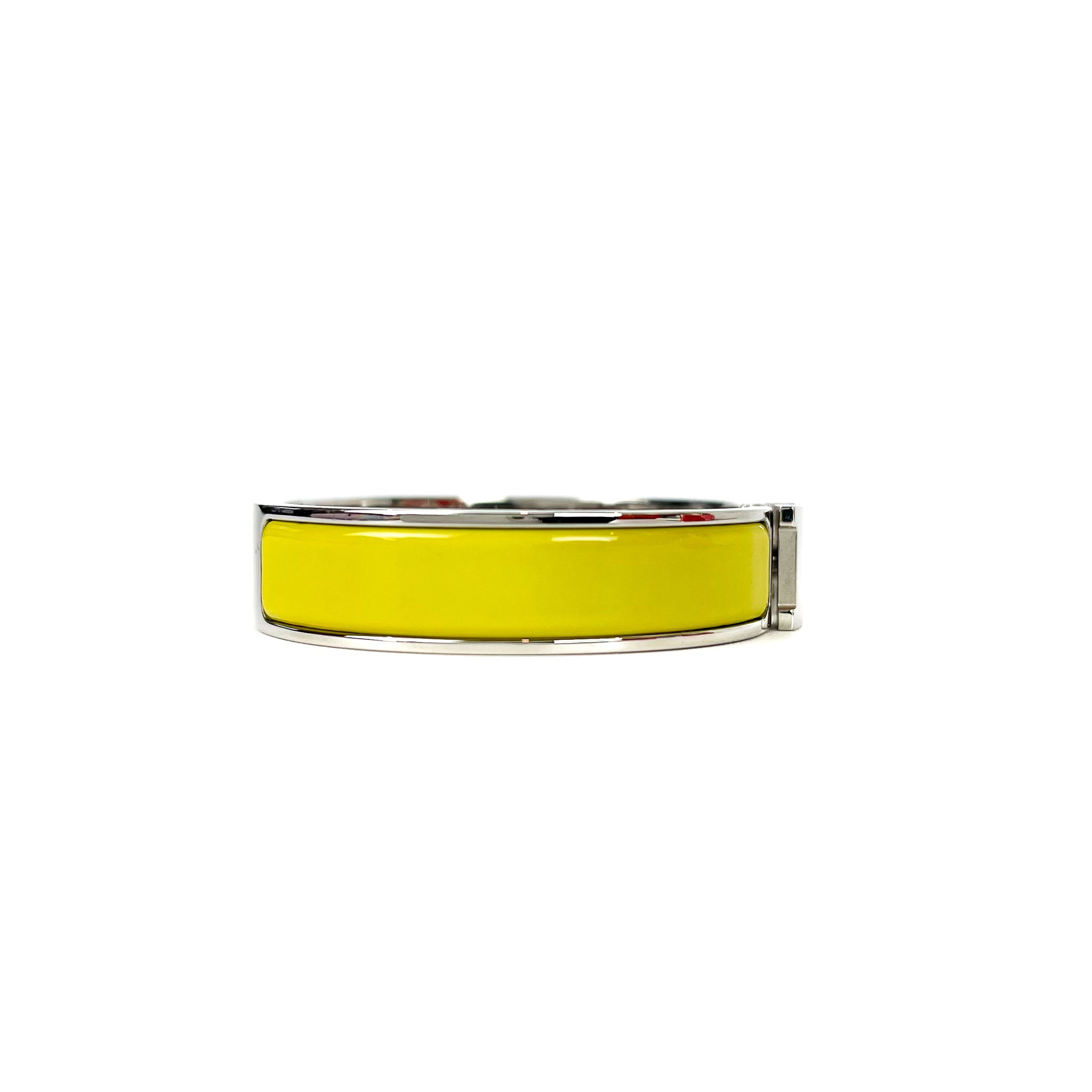 ブレスレット　HERMES Clic H Bracelet イエロー Hermes Narrow Clic H Bracelet (Mango/Yellow Gold Plated) - GM