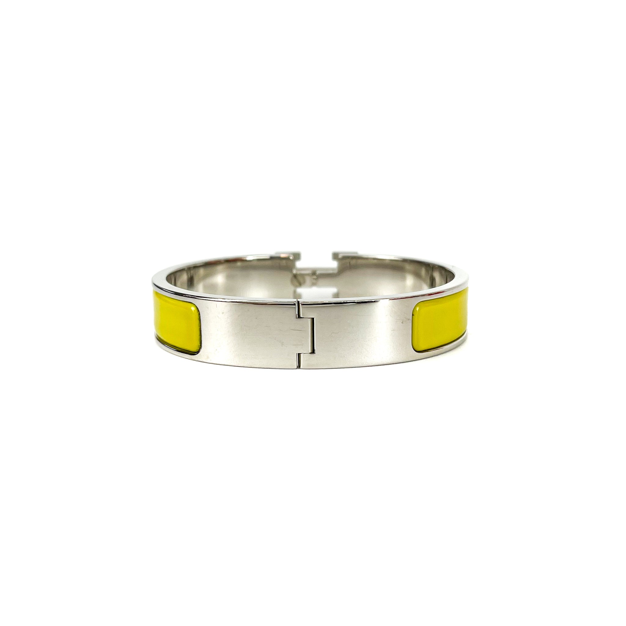 Hermes Clic H Bracelet PHW Yellow – Bag Religion