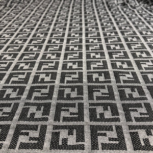 Vintage Zucchino Pattern Sleeveless Dress in Dark Grey