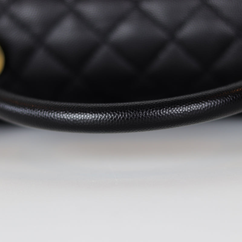 Caviar Quilted Medium Coco Handle Flap