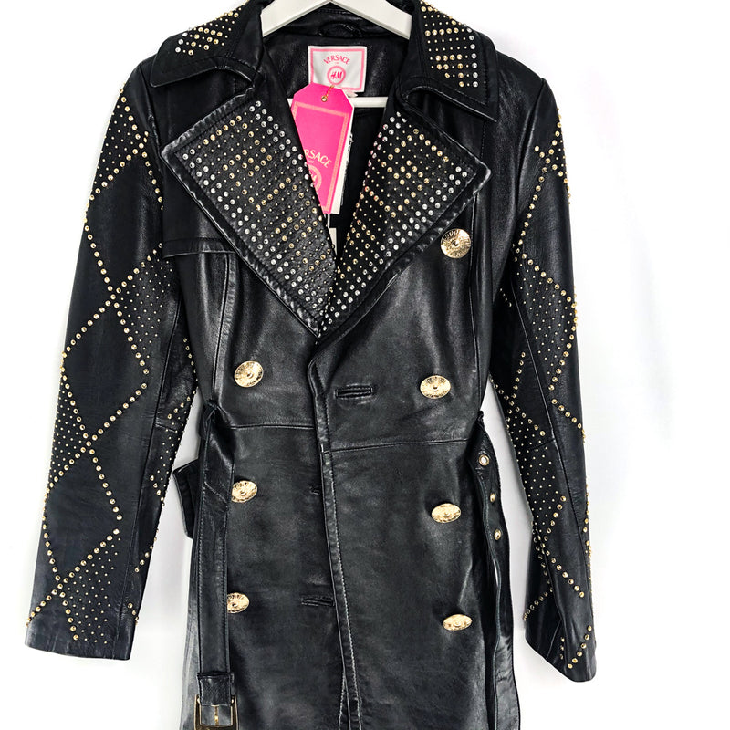 Versace Hm Leather Jacket Versace For H&M Leather Trench Coat With