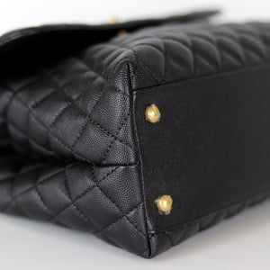 Caviar Quilted Medium Coco Handle Flap