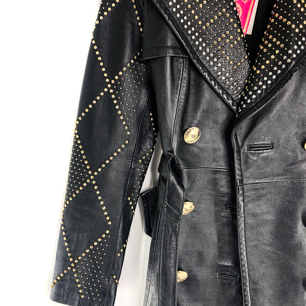 Versace for H&M Leather Trench Coat with Gold details – Bag