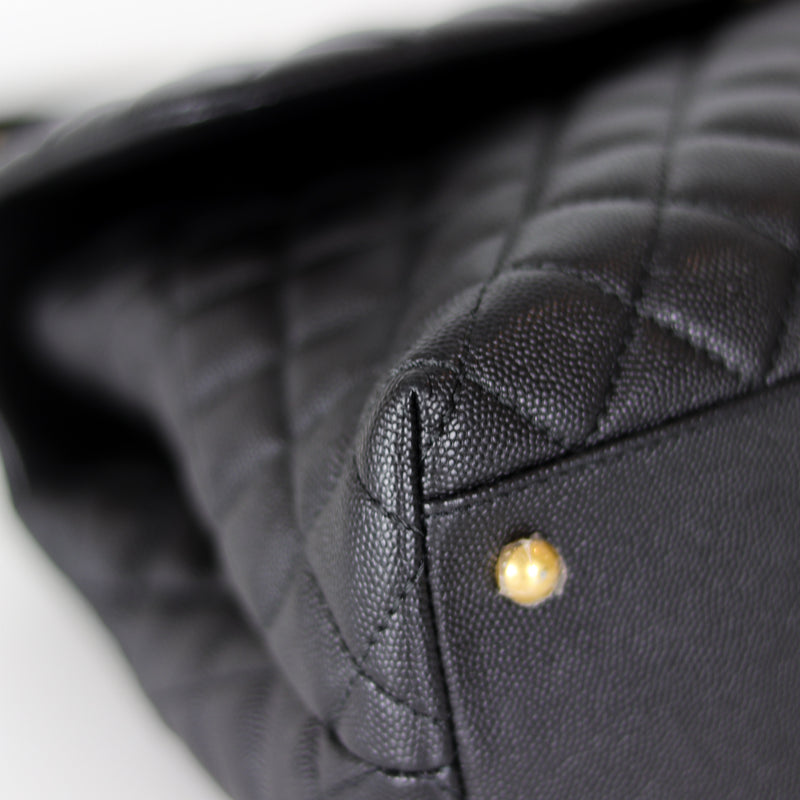 Caviar Quilted Medium Coco Handle Flap