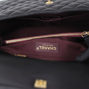 Caviar Quilted Medium Coco Handle Flap