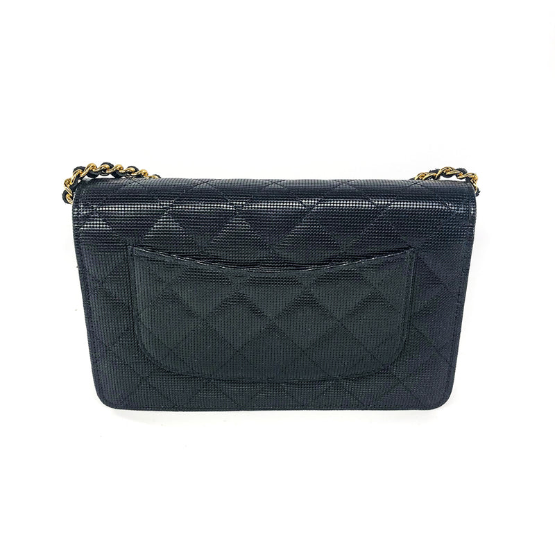 Quilted Wallet on Chain WOC Pixel Leather