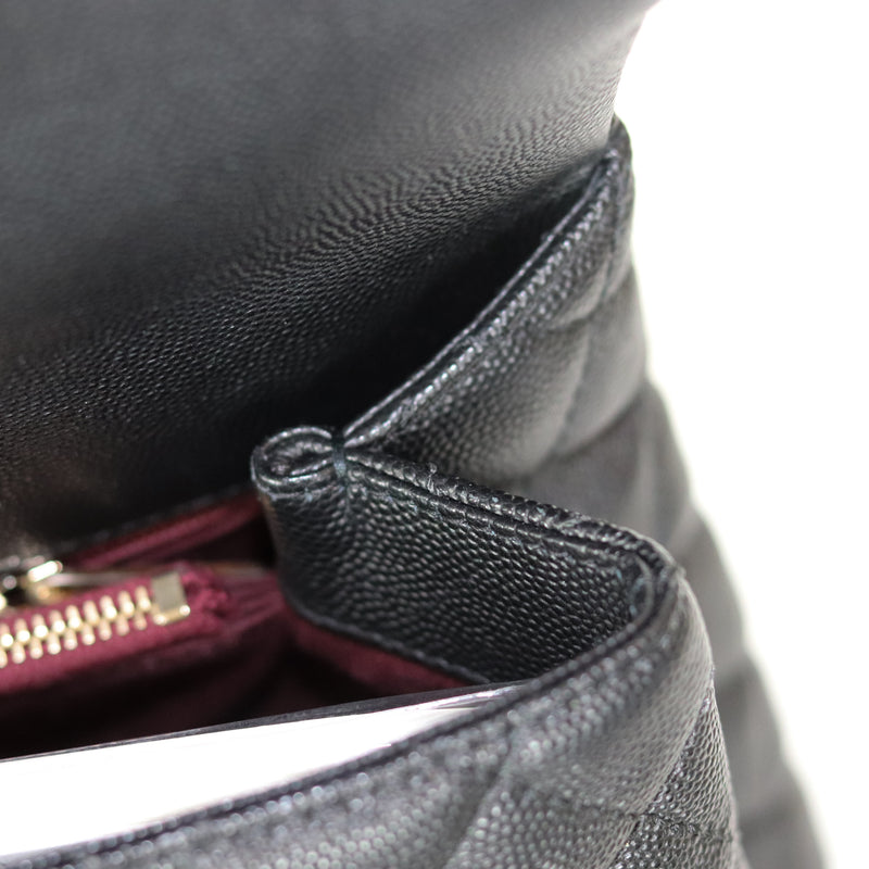 Caviar Quilted Medium Coco Handle Flap