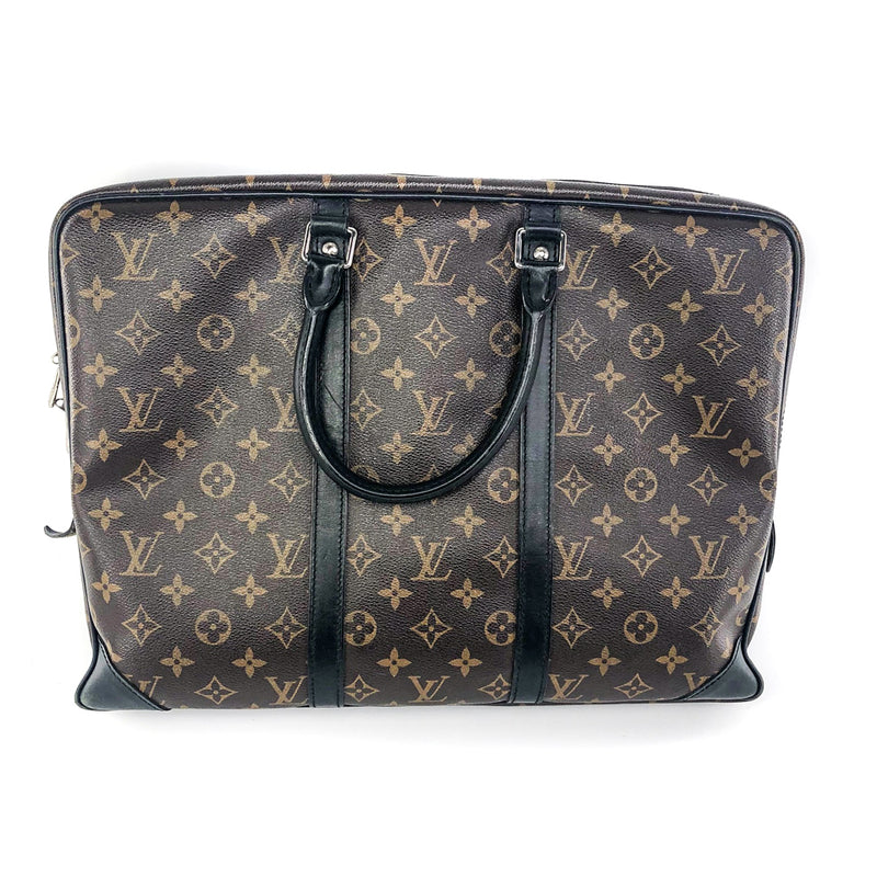 Porte-Documents Voyage Monogram Leather Laptop bag