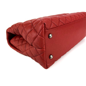 Medium Coco Handle Red Caviar RHW